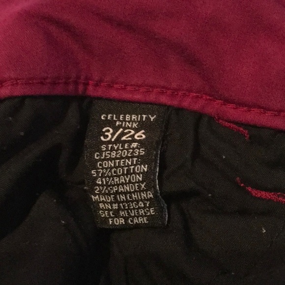 Celebrity Pink Skinny Jeans Size 3/26 - Picture 10 of 12